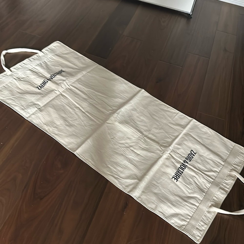Beautiful very long and roomy brand new Zadig and Voltaire garment bag.